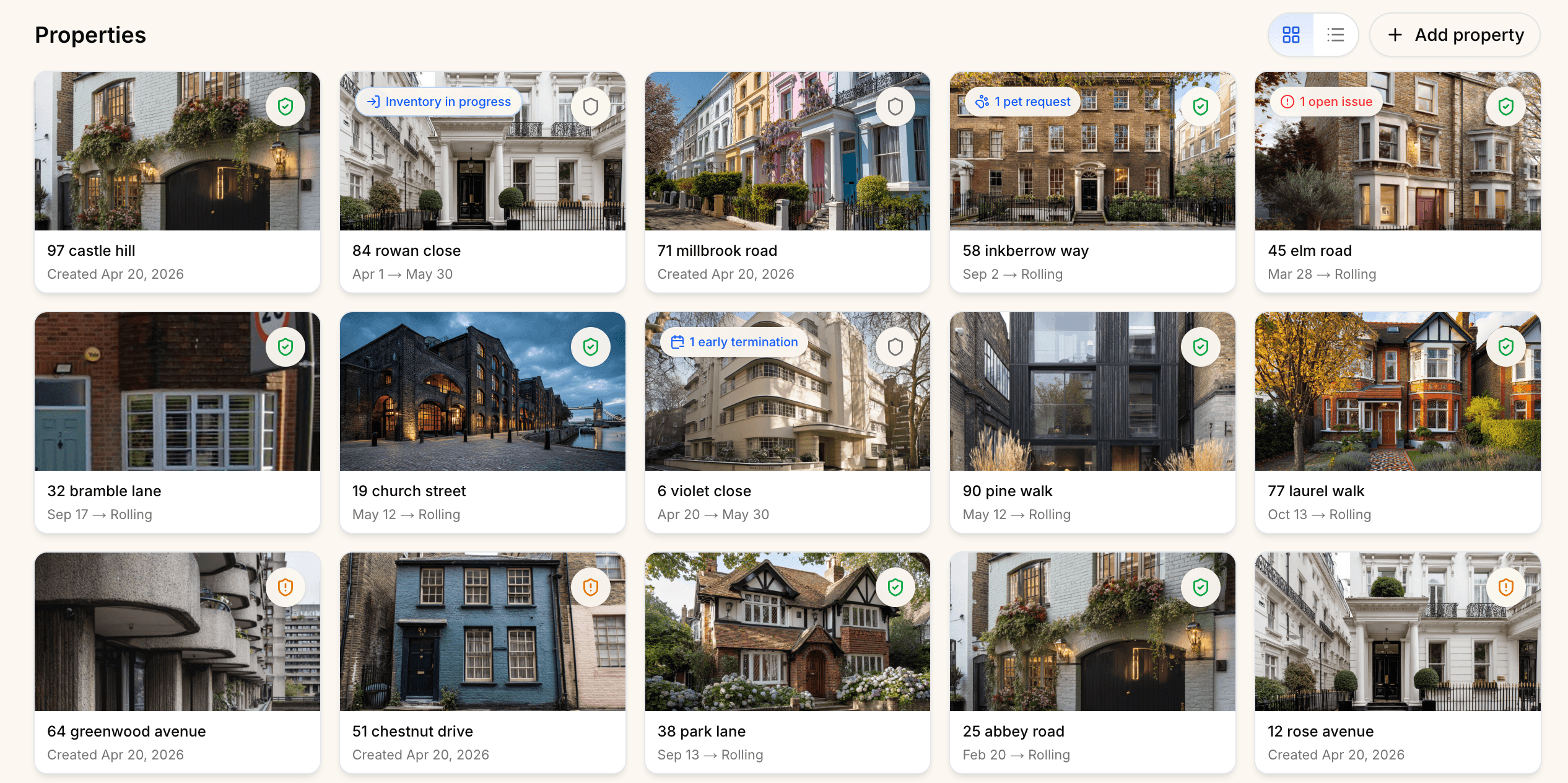 Before.Rent — property inventory and compliance dashboard